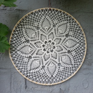 Horgolt mandala (40 cm) - otthon & lakás - dekoráció - spiritualitás - mandala - Meska.hu