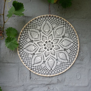 Horgolt mandala (40 cm) - otthon & lakás - dekoráció - spiritualitás - mandala - Meska.hu