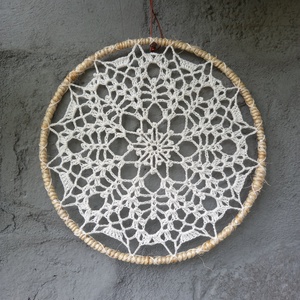 Horgolt mandala (20 cm) - otthon & életmód - dekoráció - spiritualitás - mandala - Meska.hu