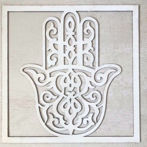 Hamsa Kéz Fali Dekoráció 40cm - Meska.hu