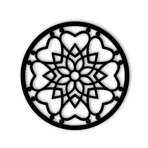 Szeretet Mandala fali dekoráció - Meska.hu