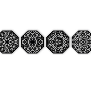 Nyolcszög Mandala fali dekoráció - otthon & életmód - dekoráció - fali és függő dekoráció - falra akasztható dekor - Meska.hu
