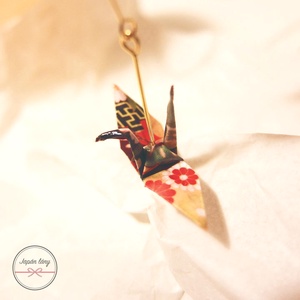 Japán Origami Daru Fülbevaló - ékszer - fülbevaló - lógó fülbevaló - Meska.hu