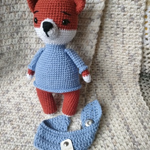 Horgolt róka - játék & sport - plüssállat & játékfigura - róka - Meska.hu