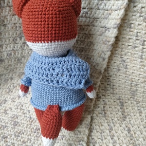 Horgolt róka - játék & sport - plüssállat & játékfigura - róka - Meska.hu