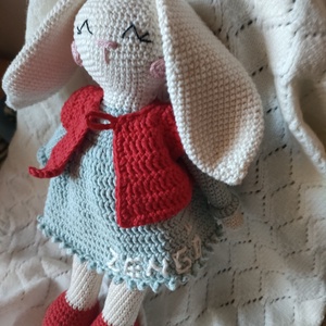 Nyúllány -Megrendelésre Ildikónak - Horgolt - játék & sport - plüssállat & játékfigura - nyuszi - Meska.hu