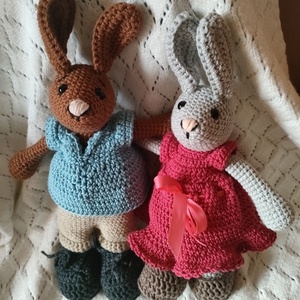 Nyúl apó- Nyúl anyó _ Megrendelésre Lillának  - Meska.hu