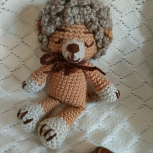 Oroszlán - horgolt figura - játék & sport - plüssállat & játékfigura - oroszlán - Meska.hu