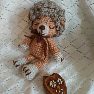 Oroszlán - horgolt figura, Játék & Sport, Plüssállat & Játékfigura, Oroszlán, Horgolás, MESKA