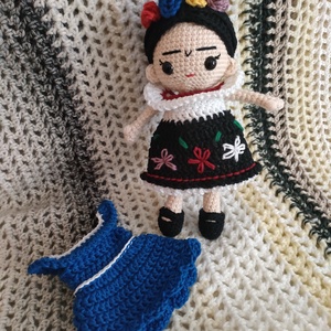 Horgolt Frida - Öltöztethető, Játék & Sport, Baba & babaház, Baba, Horgolás, MESKA