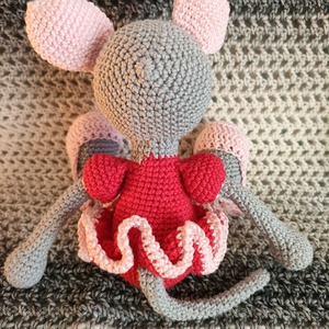 Balerina Egérke- Horgolt - játék & sport - plüssállat & játékfigura - egér - Meska.hu