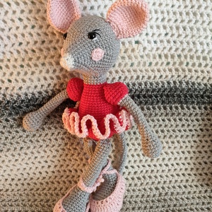 Balerina Egérke- Horgolt, Játék & Sport, Plüssállat & Játékfigura, Egér, Horgolás, MESKA