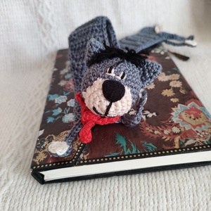 Mirr-Murr a kandúr- horgolt könyvjelző  - könyv & zene - könyvjelző - Meska.hu