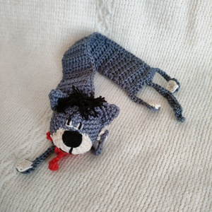 Mirr-Murr a kandúr- horgolt könyvjelző  - könyv & zene - könyvjelző - Meska.hu