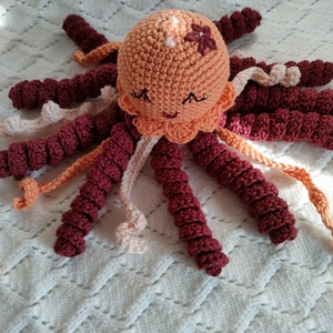 Polip - Horgolt  - játék & sport - plüssállat & játékfigura - polip, medúza - Meska.hu