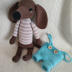 Horgolt kutya - játék & sport - plüssállat & játékfigura - kutya - Meska.hu