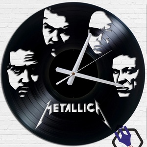 Falióra bakelitlemezből készítve - Metallica - Meska.hu