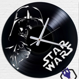 Falióra bakelitlemezből készítve - Star Wars #11 - Meska.hu
