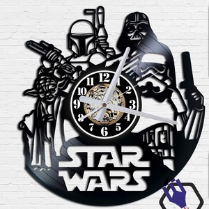 Falióra bakelitlemezből készítve - Star Wars #25 - Meska.hu