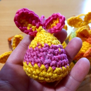 Horgolt tojás - ünnepi díszek, dekorációk - húsvéti díszek és dekorációk - húsvéti tojásfadíszek - Meska.hu