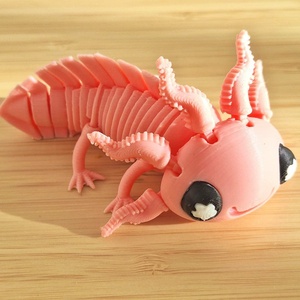 3D nyomtatott flexi Axolotl - otthon & életmód - dekoráció - dekoratív figurák és szobrok - Meska.hu