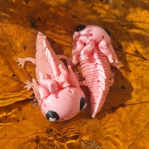 3D nyomtatott flexi Axolotl - Meska.hu