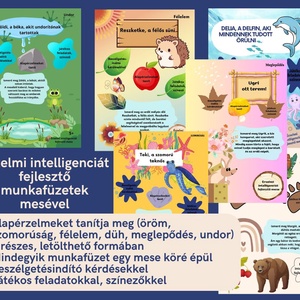 6 db Érzelmi intelligencia EQ fejlesztő munkafüzet mesével, színezővel, játékos feladatokkal (pdf) - Meska.hu