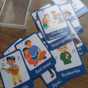 Napi rutin kialakítását segítő oktató kártyák - játék & sport - táblajáték és kártyajáték - kártya - Meska.hu