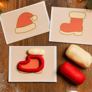 Mikulás váró gyurmacsomag - Meska.hu