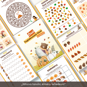 Őszi foglalkoztató füzet - játék & sport - készségfejlesztő és logikai játék - oktató játékok - Meska.hu
