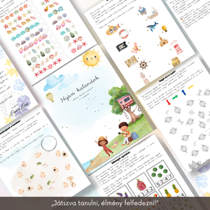 Nyári kalandok Mesés foglalkoztató füzet - játék & sport - készségfejlesztő és logikai játék - oktató játékok - Meska.hu