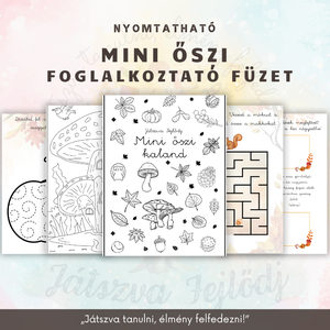 Mini őszi kaland foglalkoztató füzet, Játék & Sport, Készségfejlesztő és Logikai játék, Oktató játékok, , MESKA