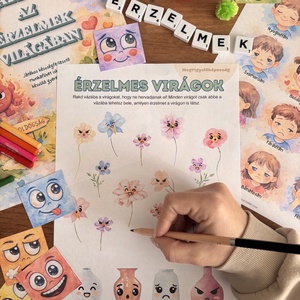 Játszva az érzések világában � spirálozott fejlesztő foglalkoztató (5�7 éveseknek) - Meska.hu