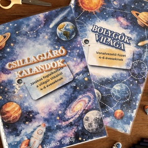 Űrkaland � komplex alkotó és fejlesztő csomag ovisoknak  - játék & sport - készségfejlesztő és logikai játék - oktató játékok - Meska.hu