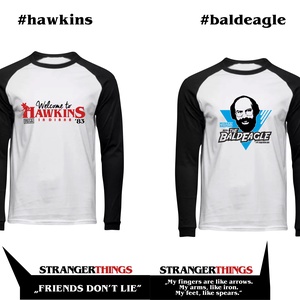 STRANGER THINGS baseball PÓLÓK - 5 különböző mintával !! UNISEX fazon, Ruha & Divat, Férfi ruha, Póló, Mindenmás, Meska