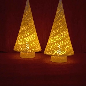 Karácsonyfa Lámpás Asztaldísz, Karácsony, Adventi díszek, Adventi asztaldísz, Mindenmás, MESKA