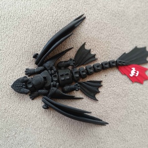 Éjfúria  Fogatlan artikulált sárkány figura - játék & sport - plüssállat & játékfigura - más figura - Meska.hu