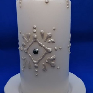 Kézzel festett gyertya - Meska.hu