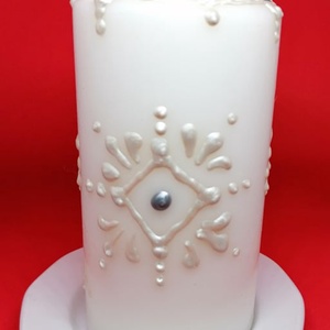 Kézzel festett gyertya - otthon & életmód - gyertya, illat, aroma - gyertya - Meska.hu