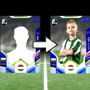 Egyedi focis kártya - Meska.hu