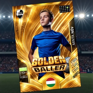 Egyedi focis kártya - Meska.hu