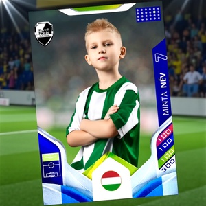 Egyedi fényképes focis kártya - játék & sport - táblajáték és kártyajáték - kártya - Meska.hu