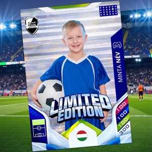 Egyedi fényképes focis kártya - játék & sport - táblajáték és kártyajáték - kártya - Meska.hu