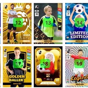 Egyedi Focis kártya - játék & sport - táblajáték és kártyajáték - kártya - Meska.hu