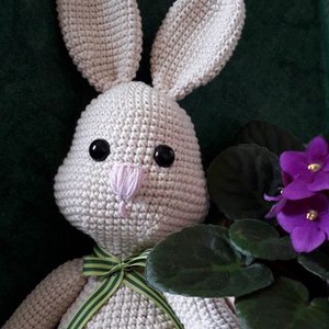 Bonifác nyuszi - horgolt (amigurumi) játék - játék & sport - plüssállat & játékfigura - nyuszi - Meska.hu