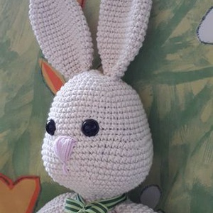 Bonifác nyuszi - horgolt (amigurumi) játék - játék & sport - plüssállat & játékfigura - nyuszi - Meska.hu