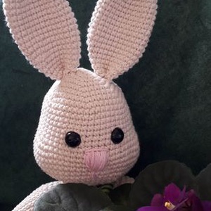 Bonifác nyuszi - horgolt (amigurumi) játék - játék & sport - plüssállat & játékfigura - nyuszi - Meska.hu