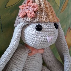 Lotti nyuszi - horgolt (amigurumi) játék - játék & sport - plüssállat & játékfigura - nyuszi - Meska.hu