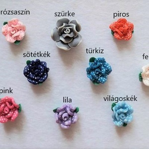 FIMO virágok több színben (2120) - kellékek & szerszámok - gyöngyfűzés kellékek - műanyag gyöngy - Meska.hu