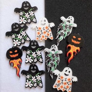 Halloween medálok - 2 színben, 4 mintával (3054) - kellékek & szerszámok - gyöngyfűzés kellékek - egyéb alkatrész - Meska.hu